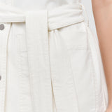 White Balan Denim Sleeveless Jacket - Joseph