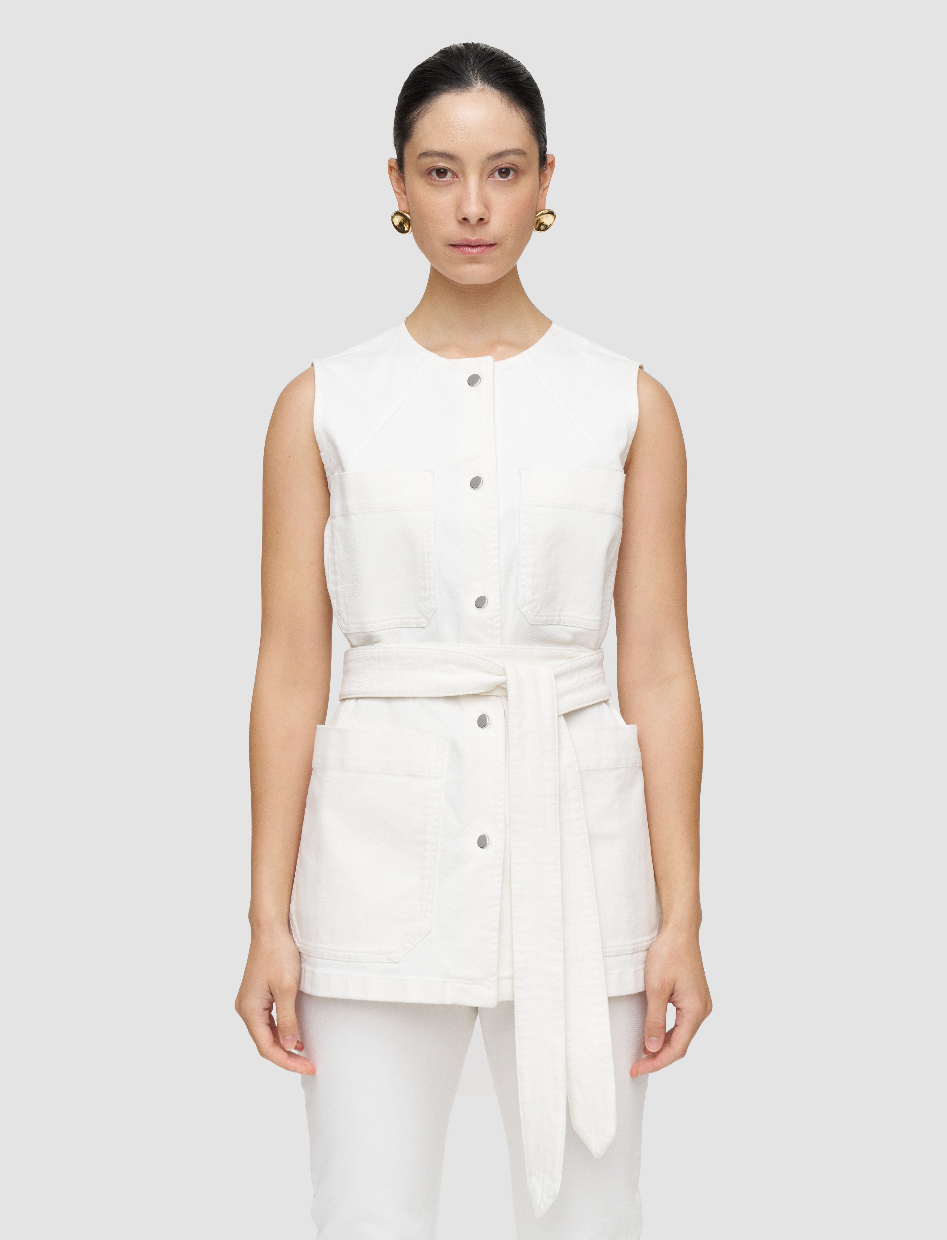 white-balan-denim-sleeveless-jacket-JOSEPH