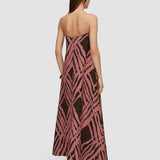 Multicolour Banna Satin Twill Strapless Dress - Joseph