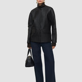 Barbs Pebble Leather Jacket