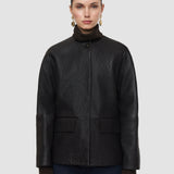 Barbs Pebble Leather Jacket