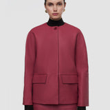 Barbs Pebble Leather Jacket