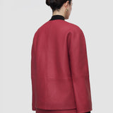 Barbs Pebble Leather Jacket