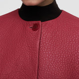 Barbs Pebble Leather Jacket