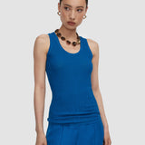 Blue Bayt Crinkle Viscose Vest Top - Joseph
