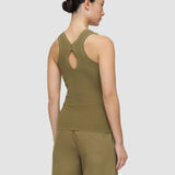 Green Bayt Crinkle Viscose Vest Top - Joseph