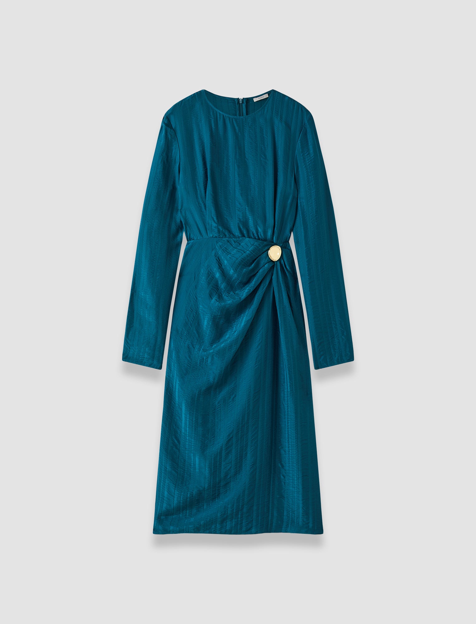 blue-bea-silk-stripe-dress-JOSEPH