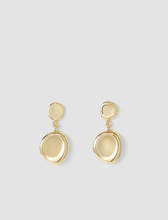 Gold Bean Drop Earrings - Joseph
