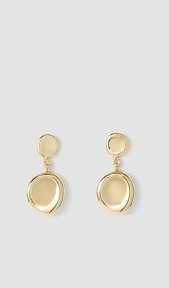 Gold Bean Drop Earrings - Joseph