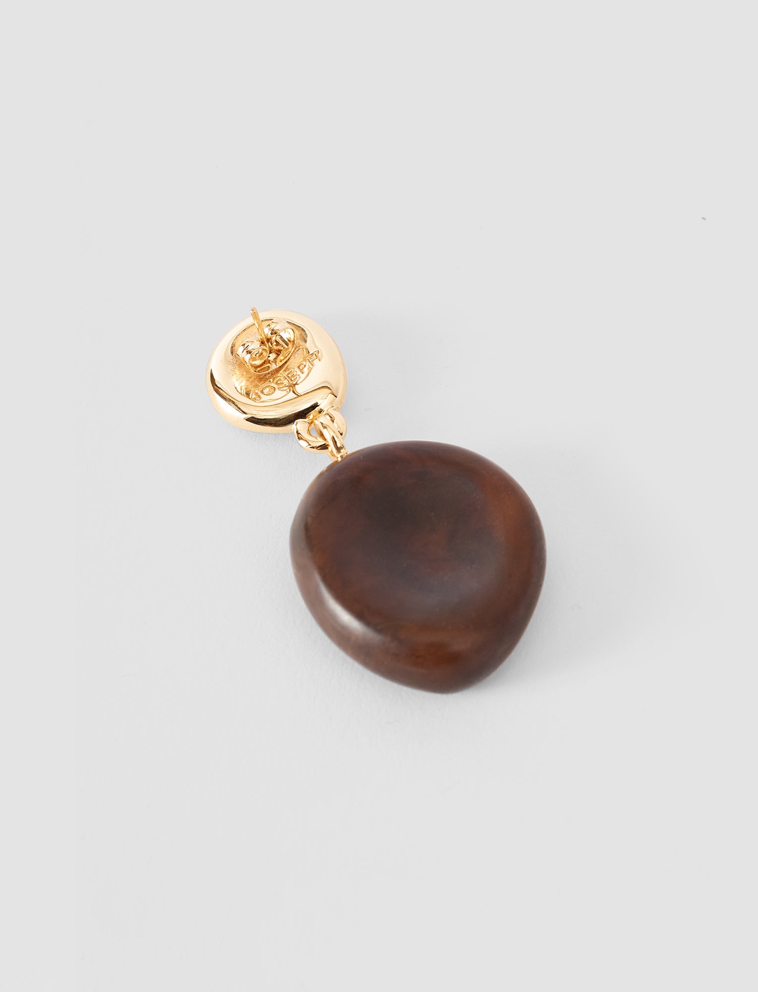 brown-bean-drop-resin-earrings-JOSEPH