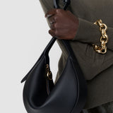 Black Bean Leather Bag - Joseph