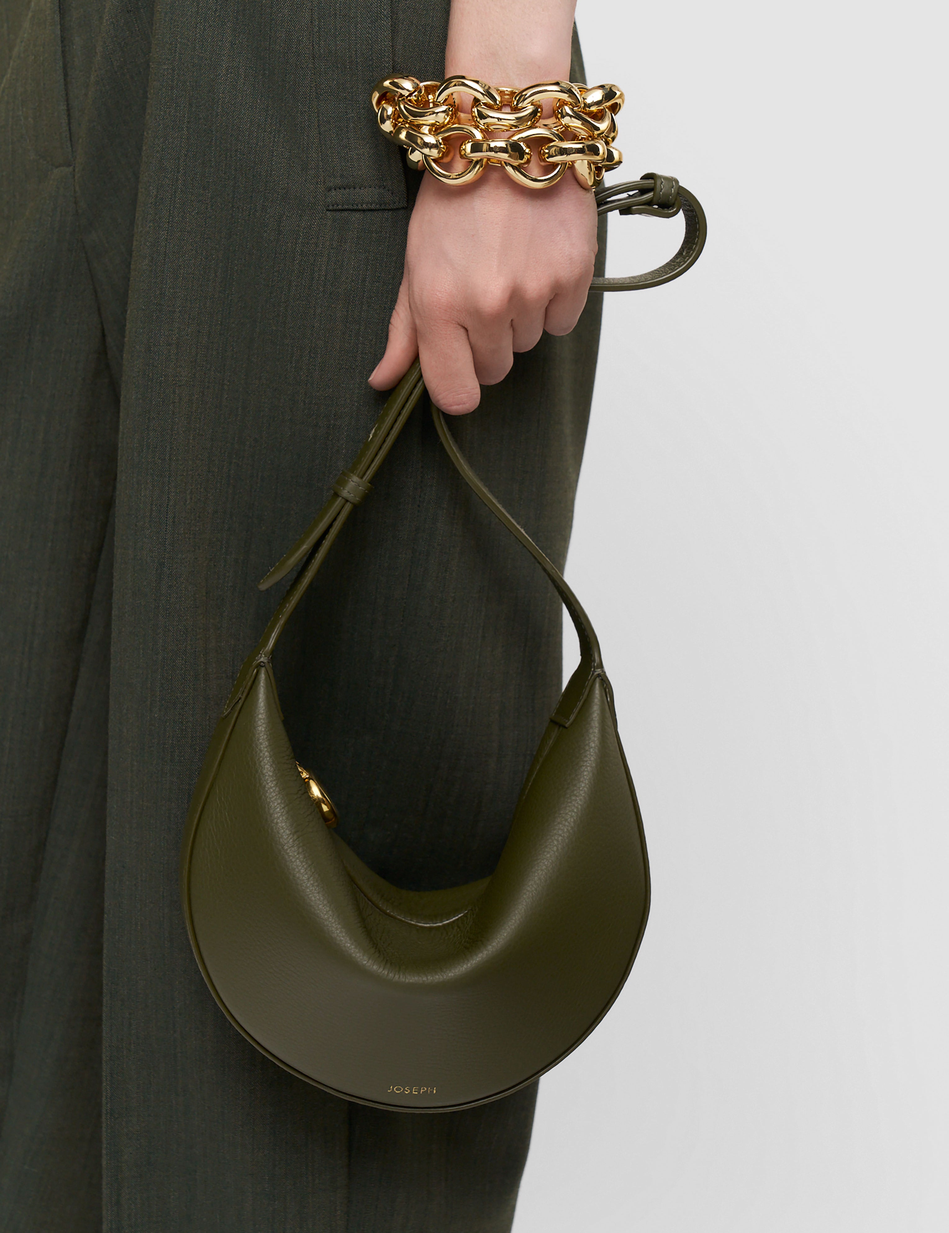 Green Bean Leather Bag - Joseph