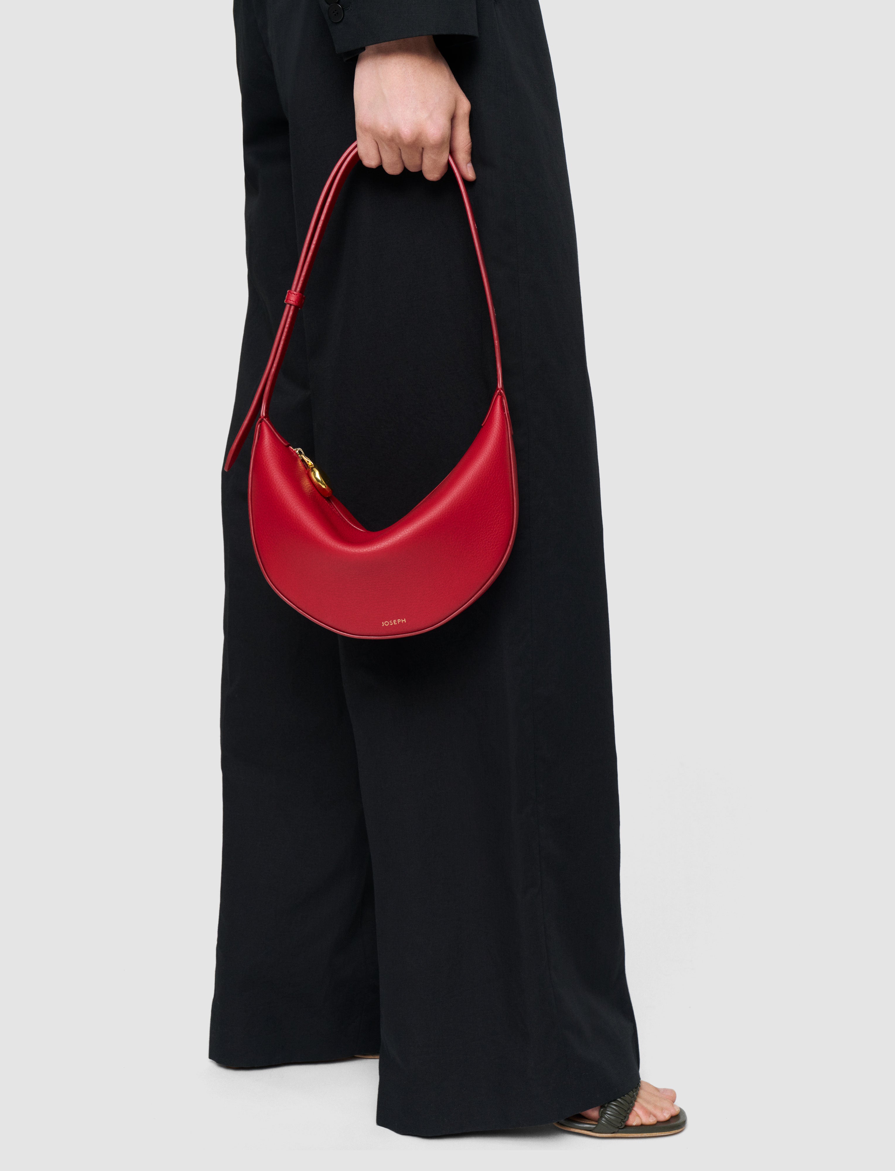 赤-bean-レザー-バッグ-JOSEPH