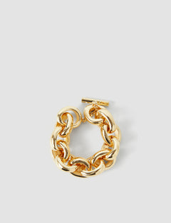 Gold Bean Link Bracelet - Joseph