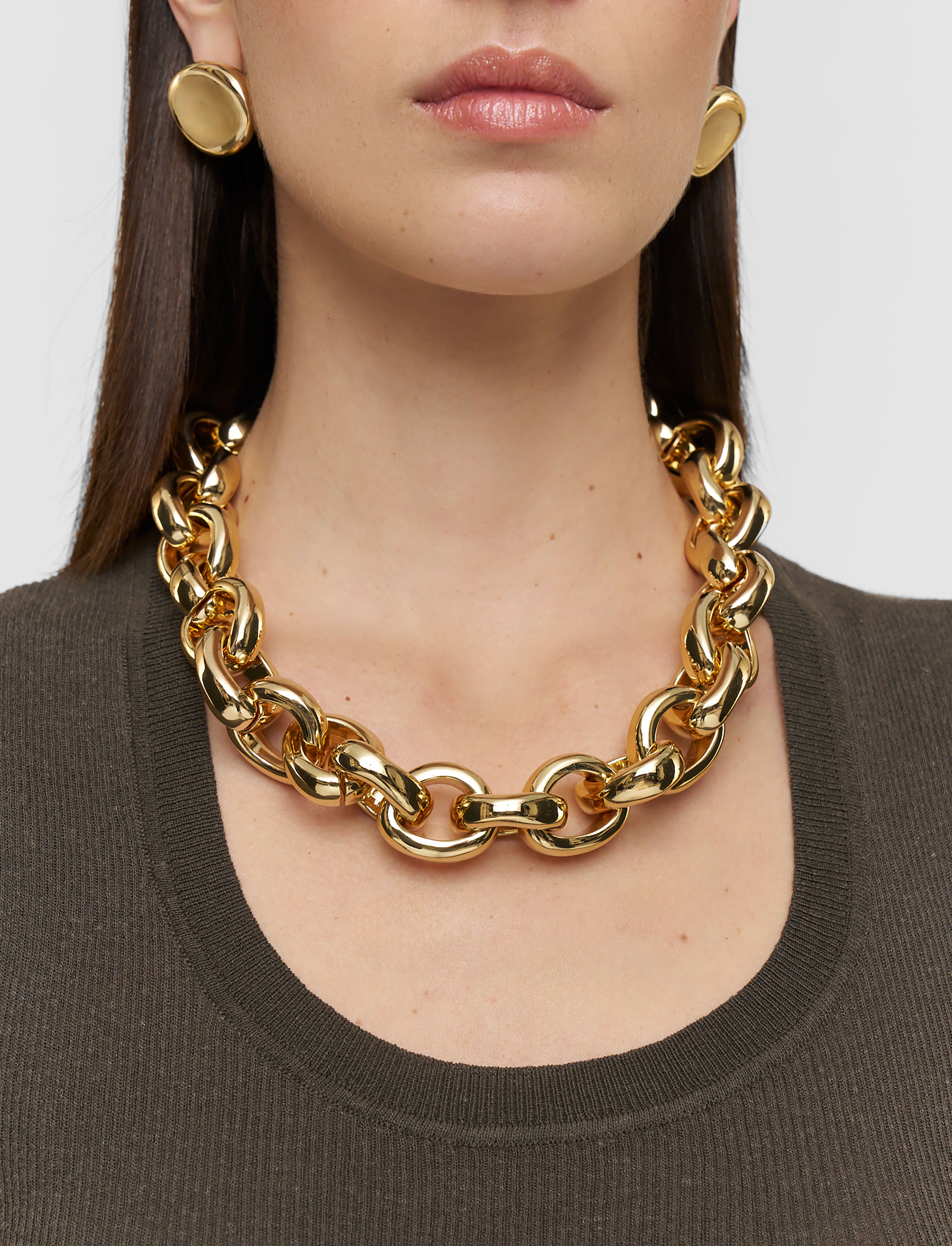 Bean Link Necklace in Gold | JOSEPH GB