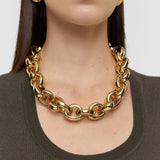 Gold Bean Link Necklace - Joseph
