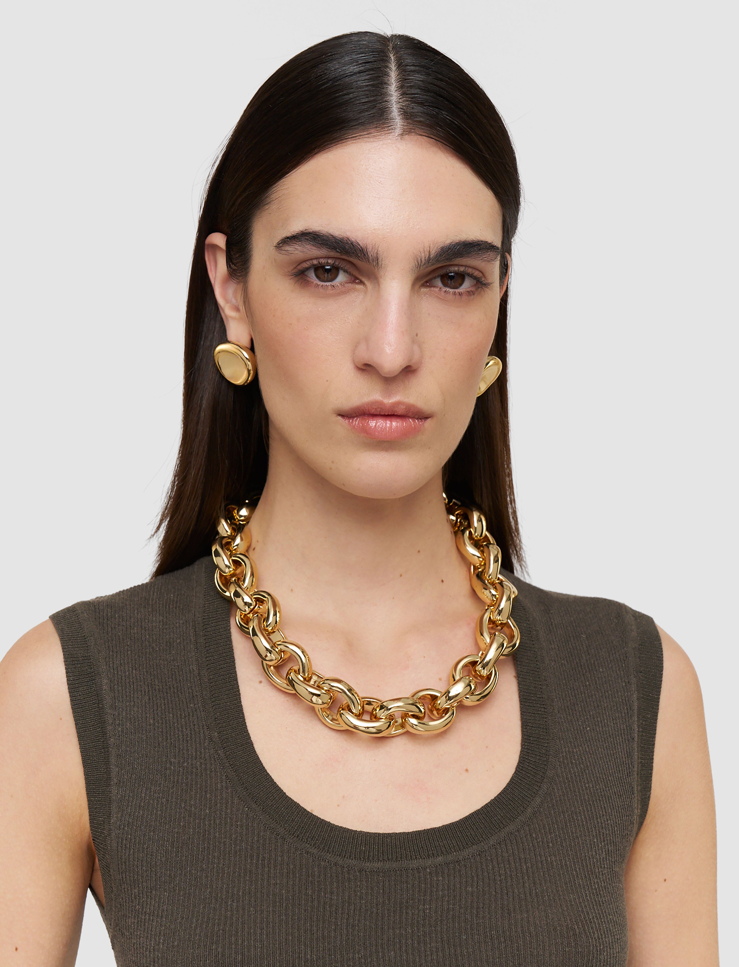 Bean Link Necklace in Gold | JOSEPH GB