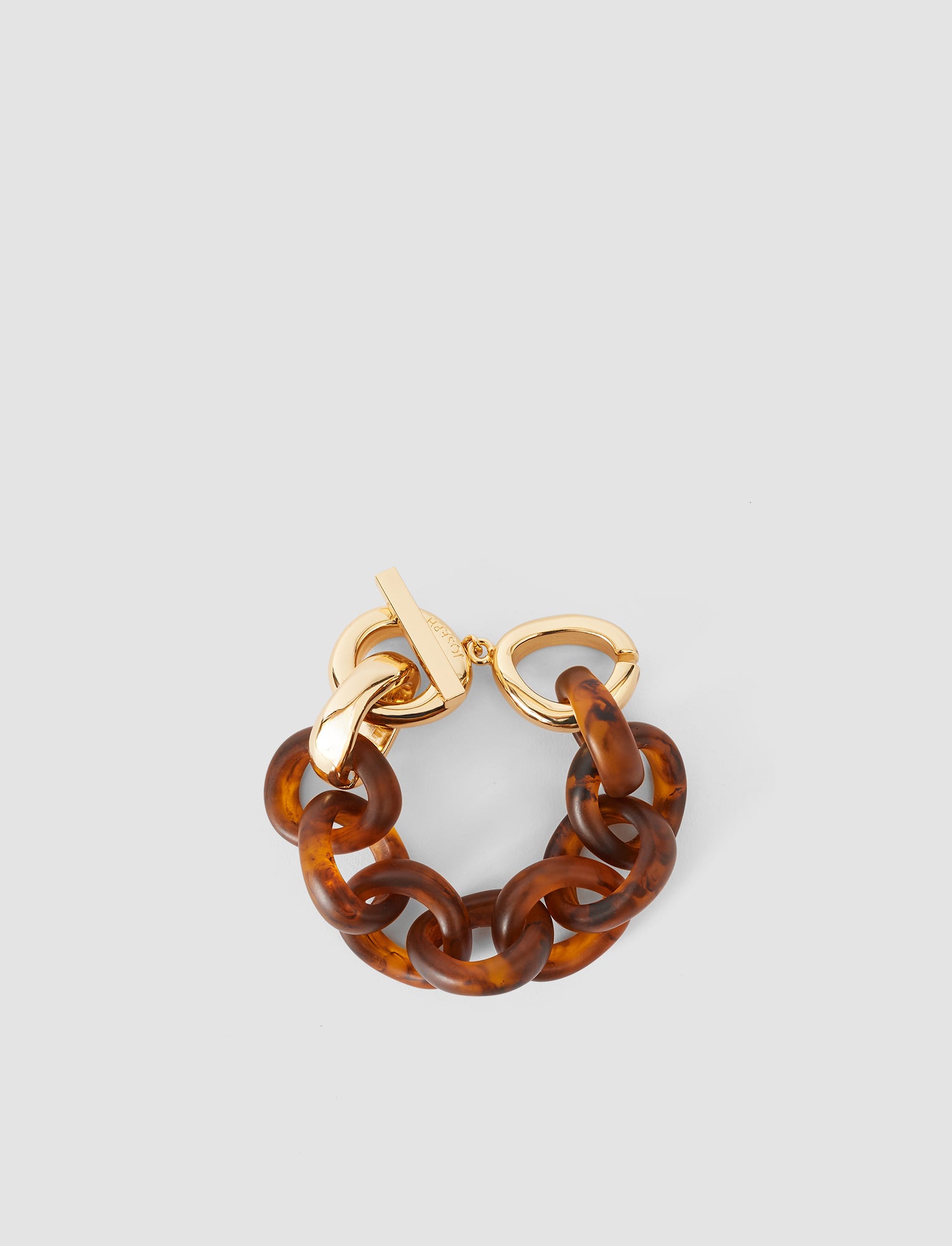 brown-bean-link-resin-bracelet-JOSEPH