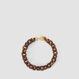 Brown Bean Link Resin Necklace - Joseph