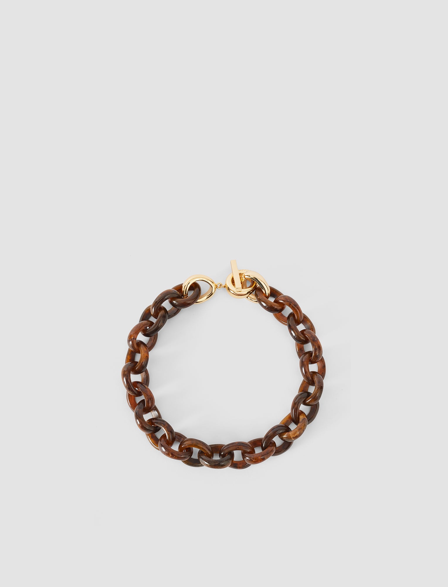 brown-bean-link-resin-necklace-JOSEPH