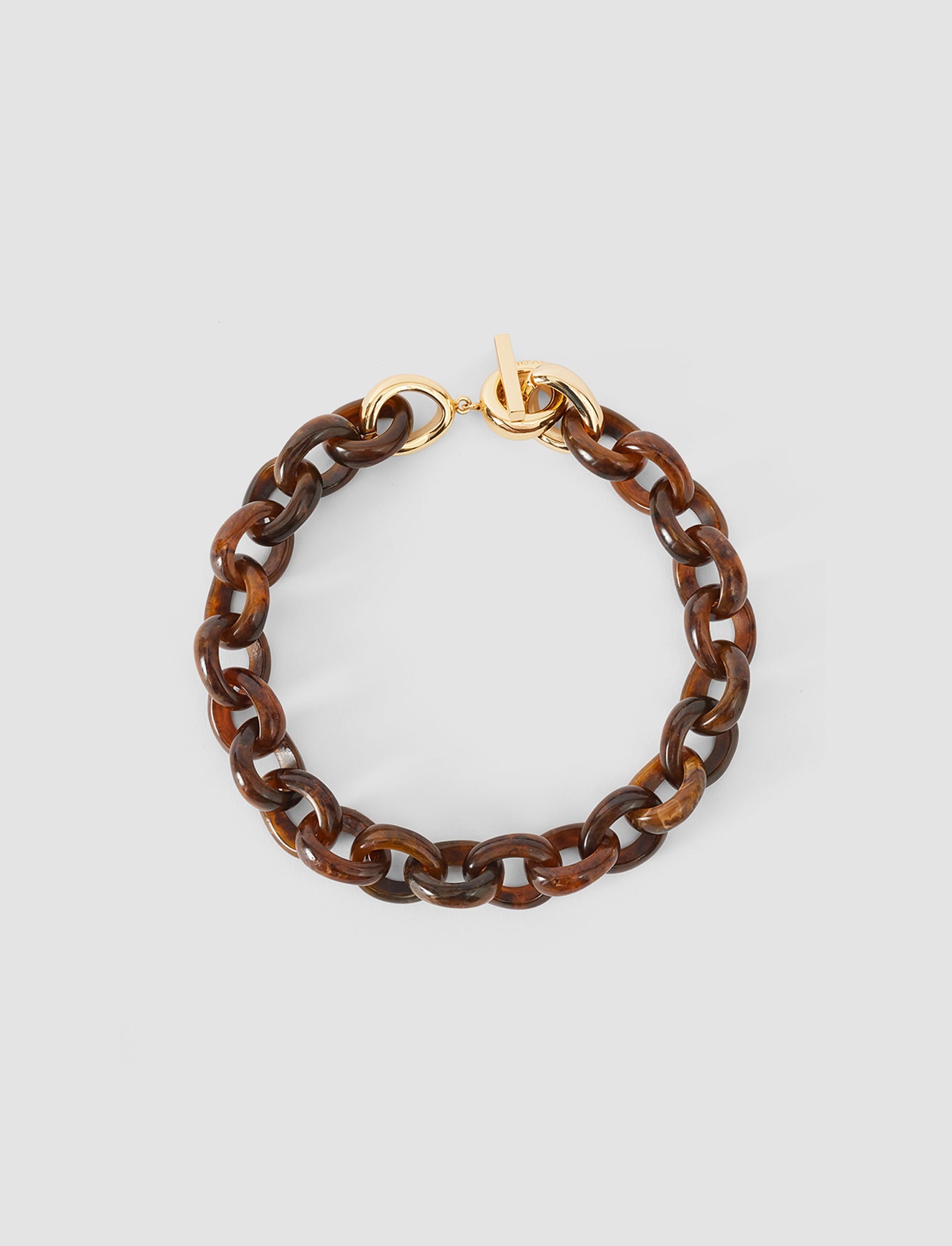 marron-collier-bean-link-en-resine-JOSEPH