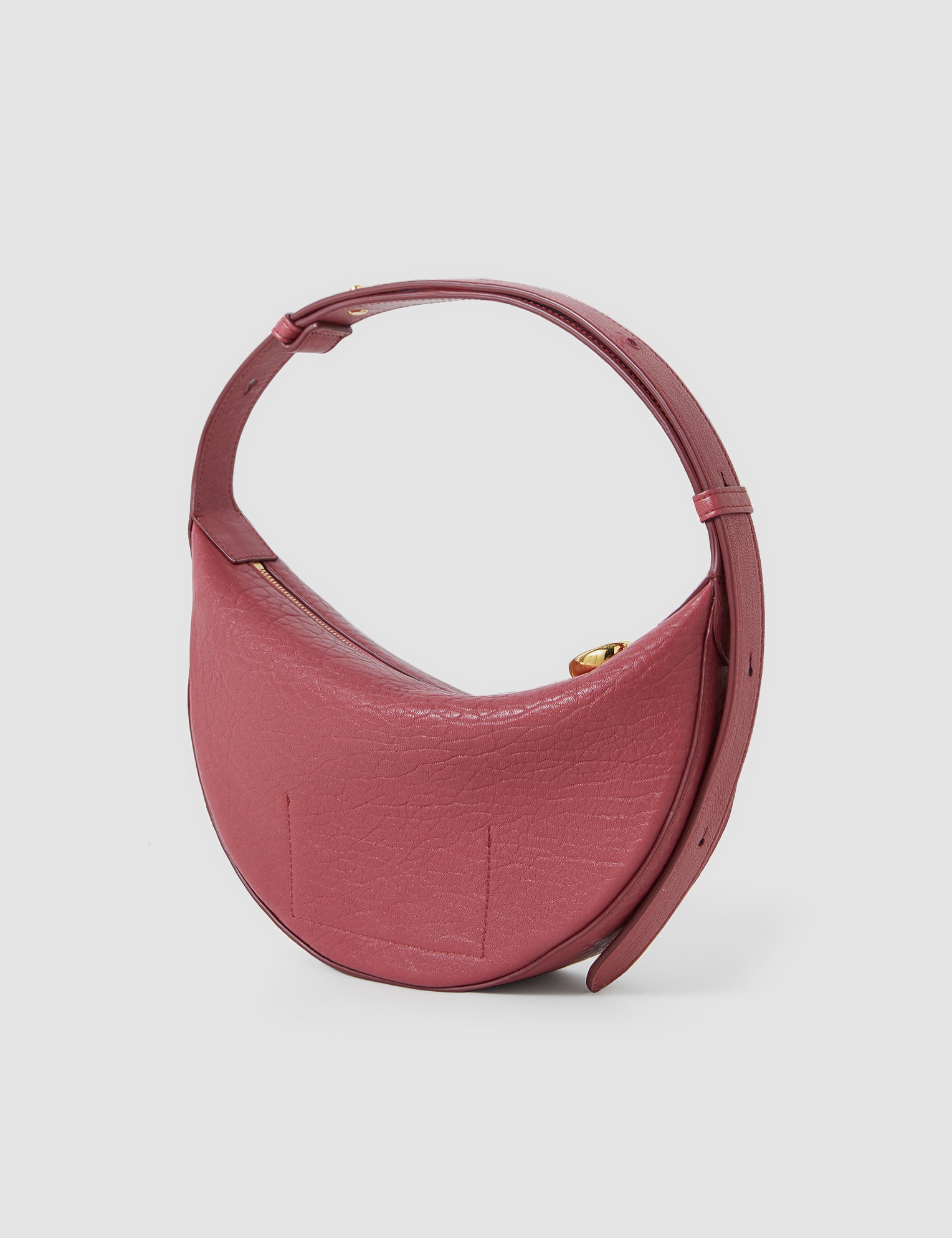 Pink Bean Pebble Leather Bag - Joseph