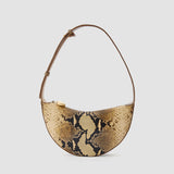Sac Bean en cuir effet serpent 