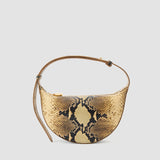 Brown Bean Snake Leather Bag - Joseph