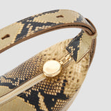 Brown Bean Snake Leather Bag - Joseph