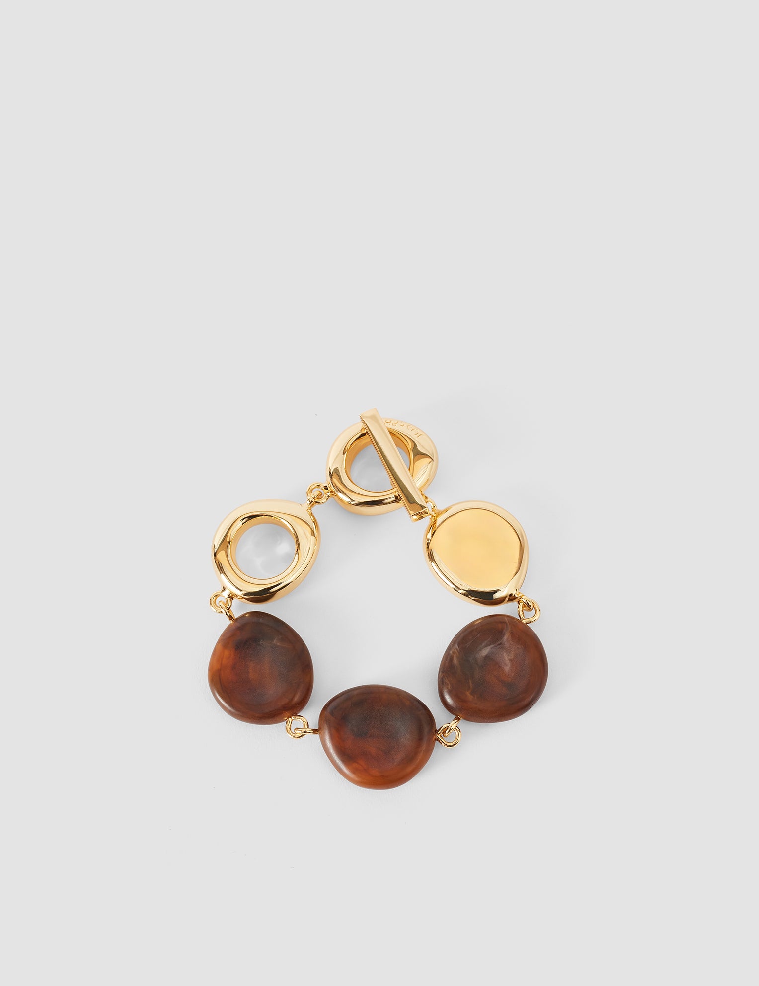 Brown Bean Resin Bracelet - Joseph