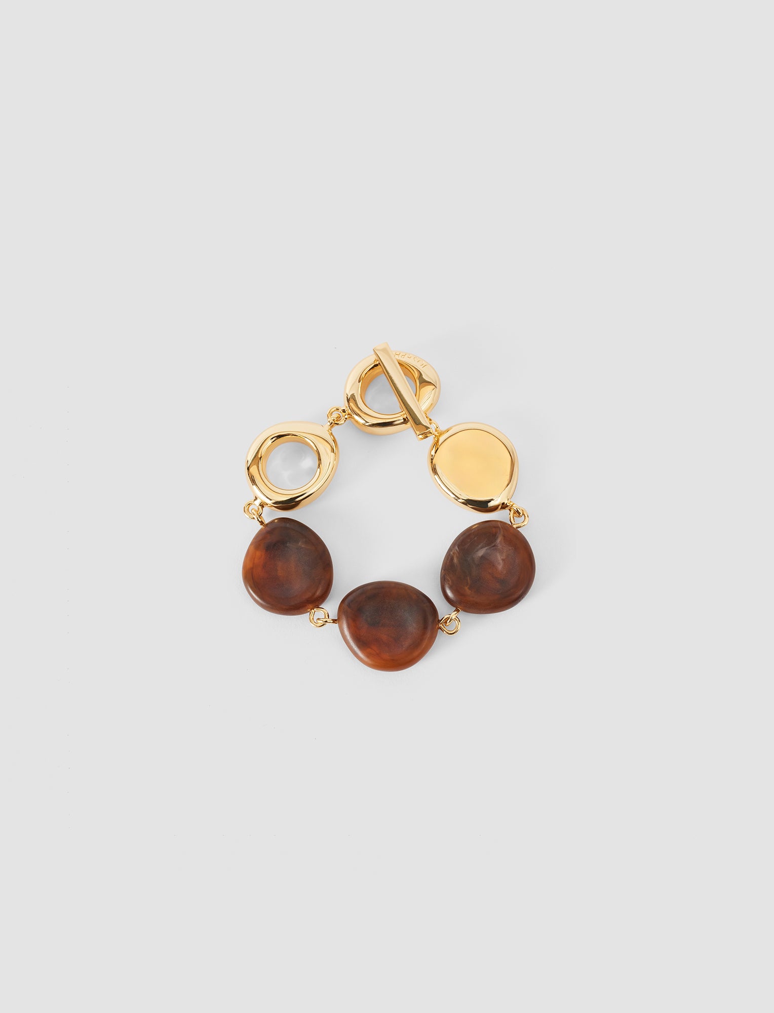 marron-bracelet-bean-en-resine-JOSEPH