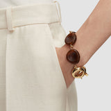 Brown Bean Resin Bracelet - Joseph