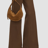 Brown Bean Suede Bag - Joseph