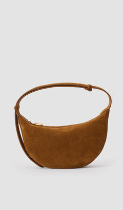 Brown Bean Suede Bag - Joseph