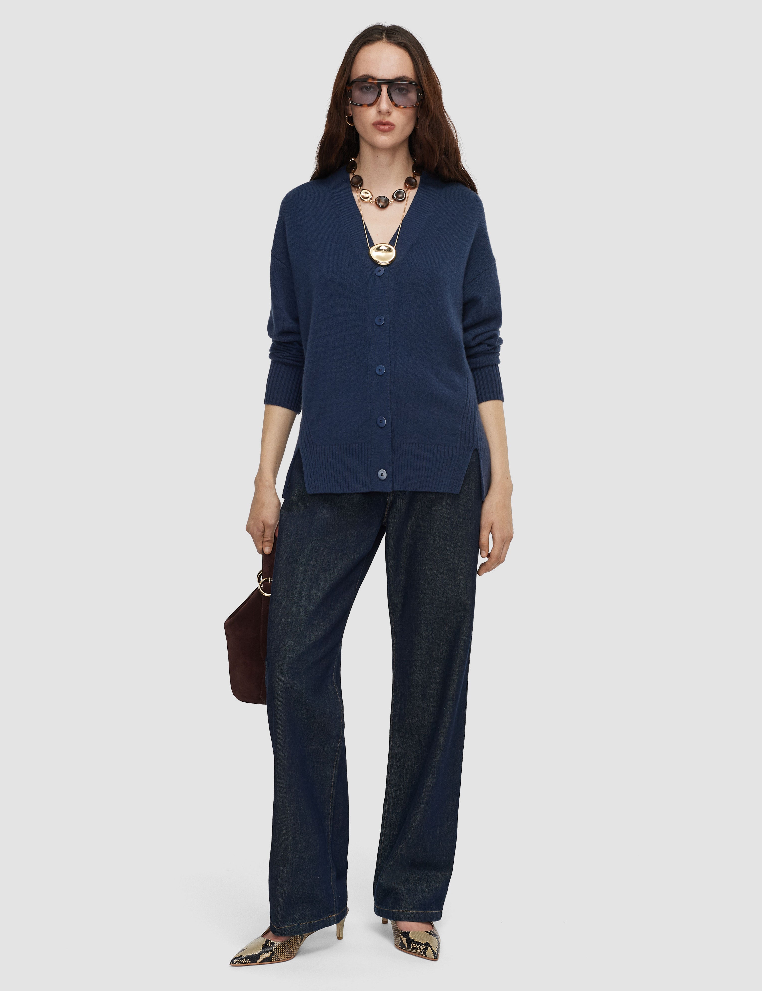 Blue Beata Cloud Cashmere Cardigan - Joseph