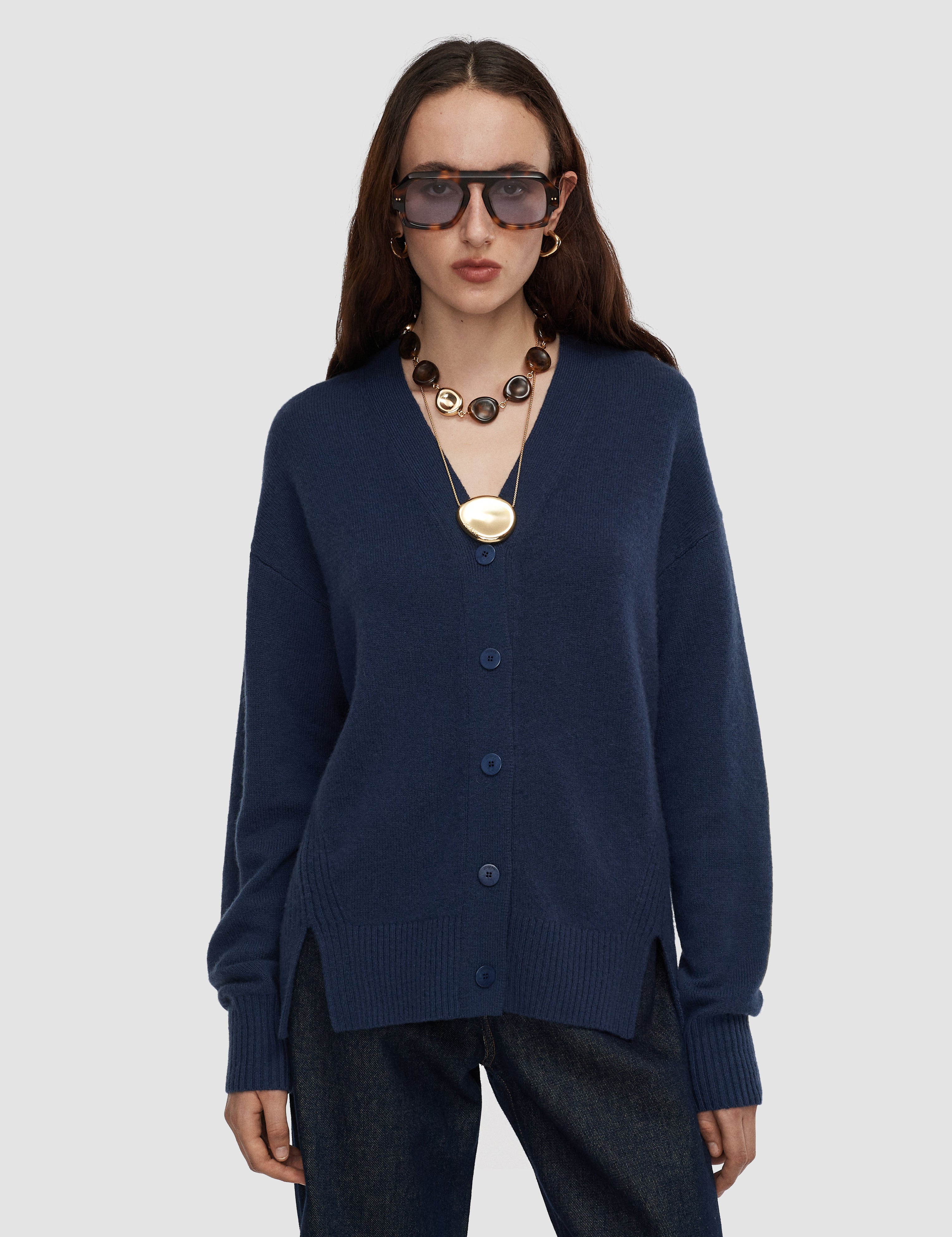 Blue Beata Cloud Cashmere Cardigan - Joseph