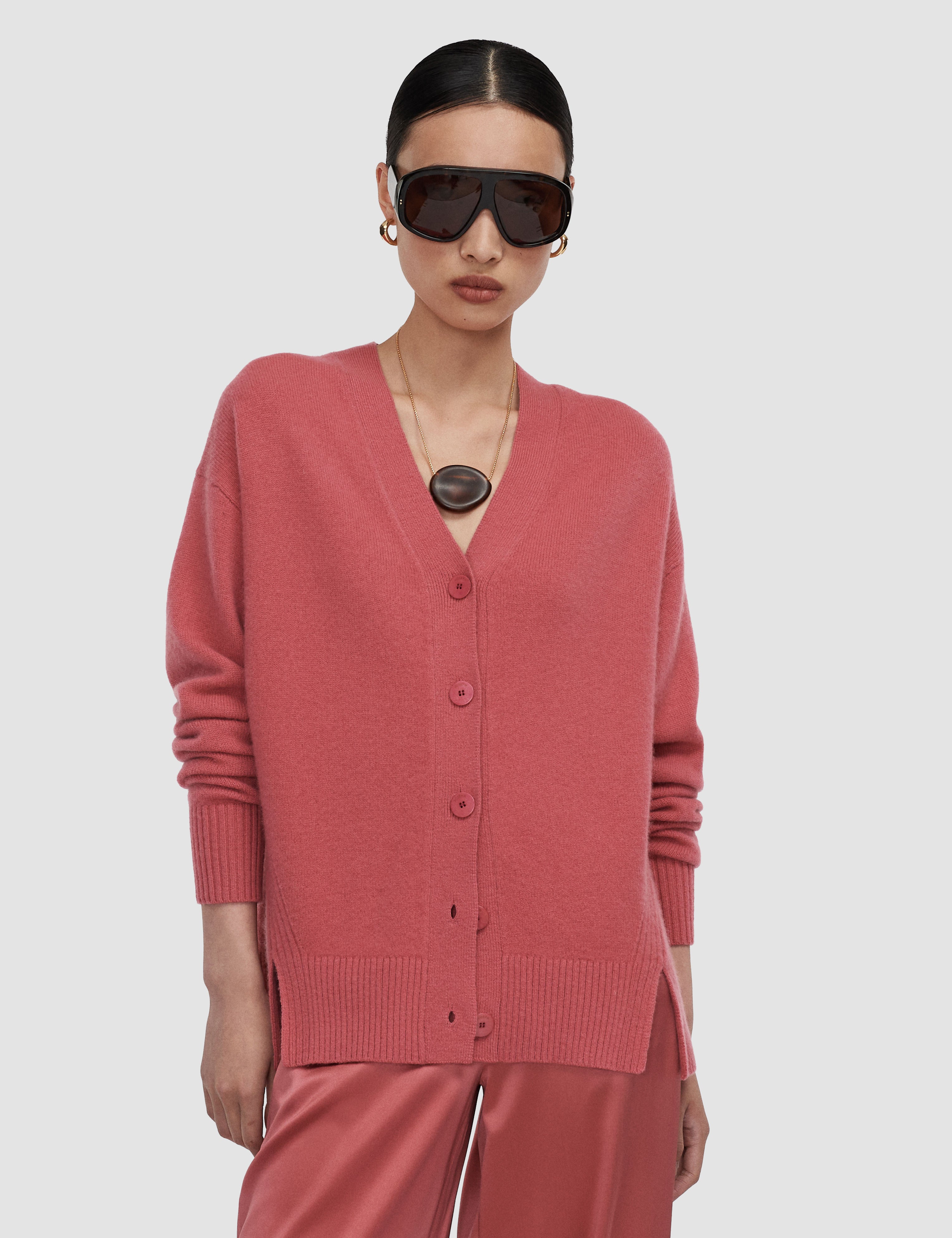 Pink Beata Cloud Cashmere Cardigan - Joseph
