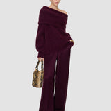 Purple Bee Brushed Knitted Jumper - Joseph
