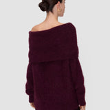 Purple Bee Brushed Knitted Jumper - Joseph