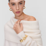 White Bee Brushed Knitted Jumper - Joseph