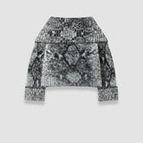 Black Beeley Fluffy Alpaca Snake Jumper - Joseph