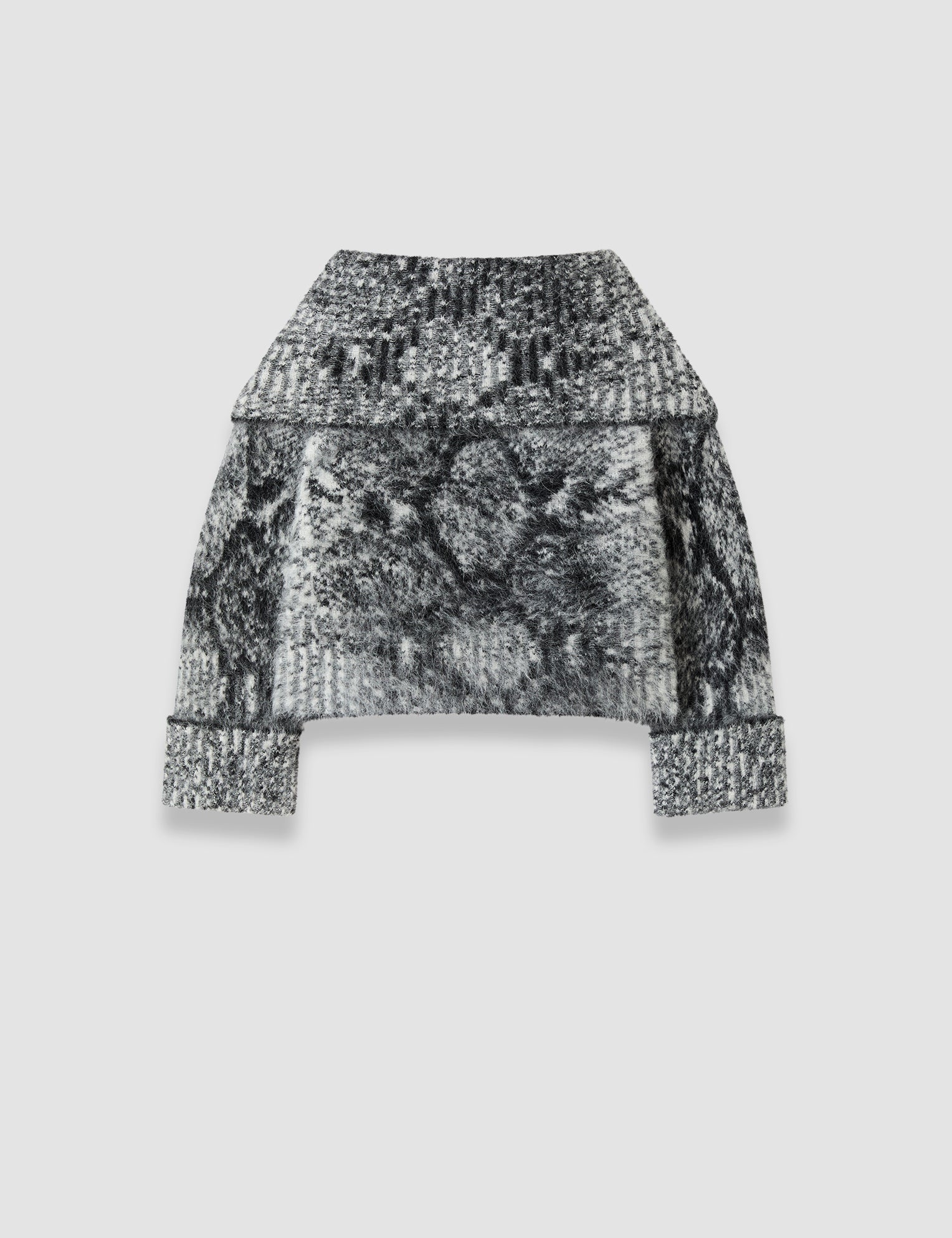 Black Beeley Fluffy Alpaca Snake Jumper - Joseph
