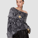 Black Beeley Fluffy Alpaca Snake Jumper - Joseph
