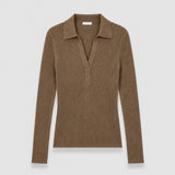 Merino Wool Rib Polo
