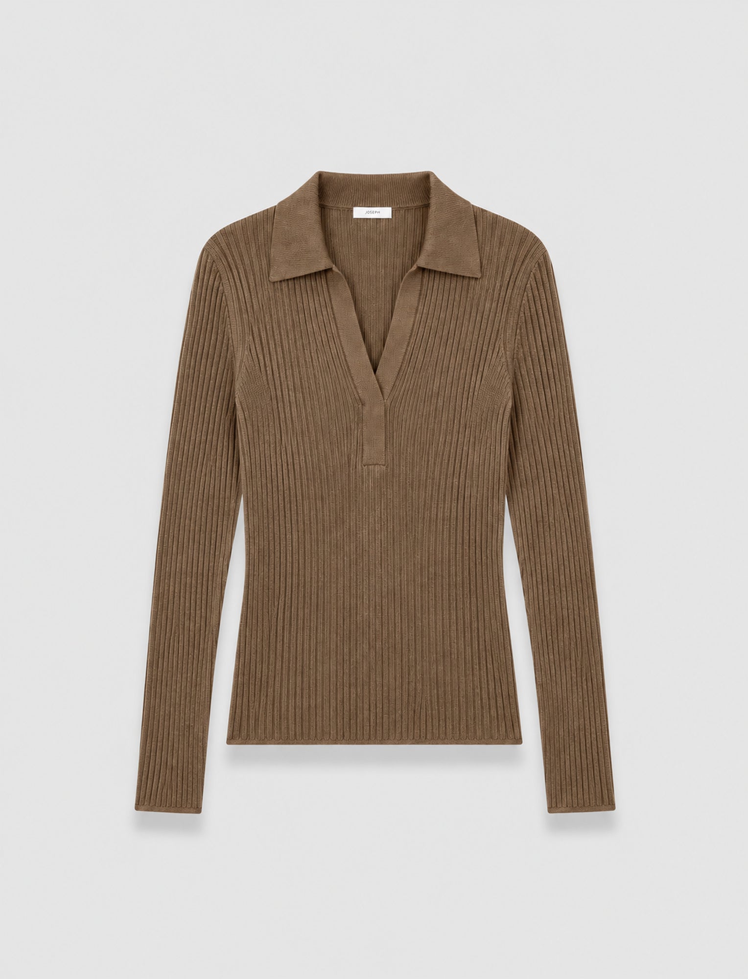 brown-merino-wool-rib-polo-JOSEPH