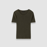 Belarb Linen Blend Knit T-Shirt