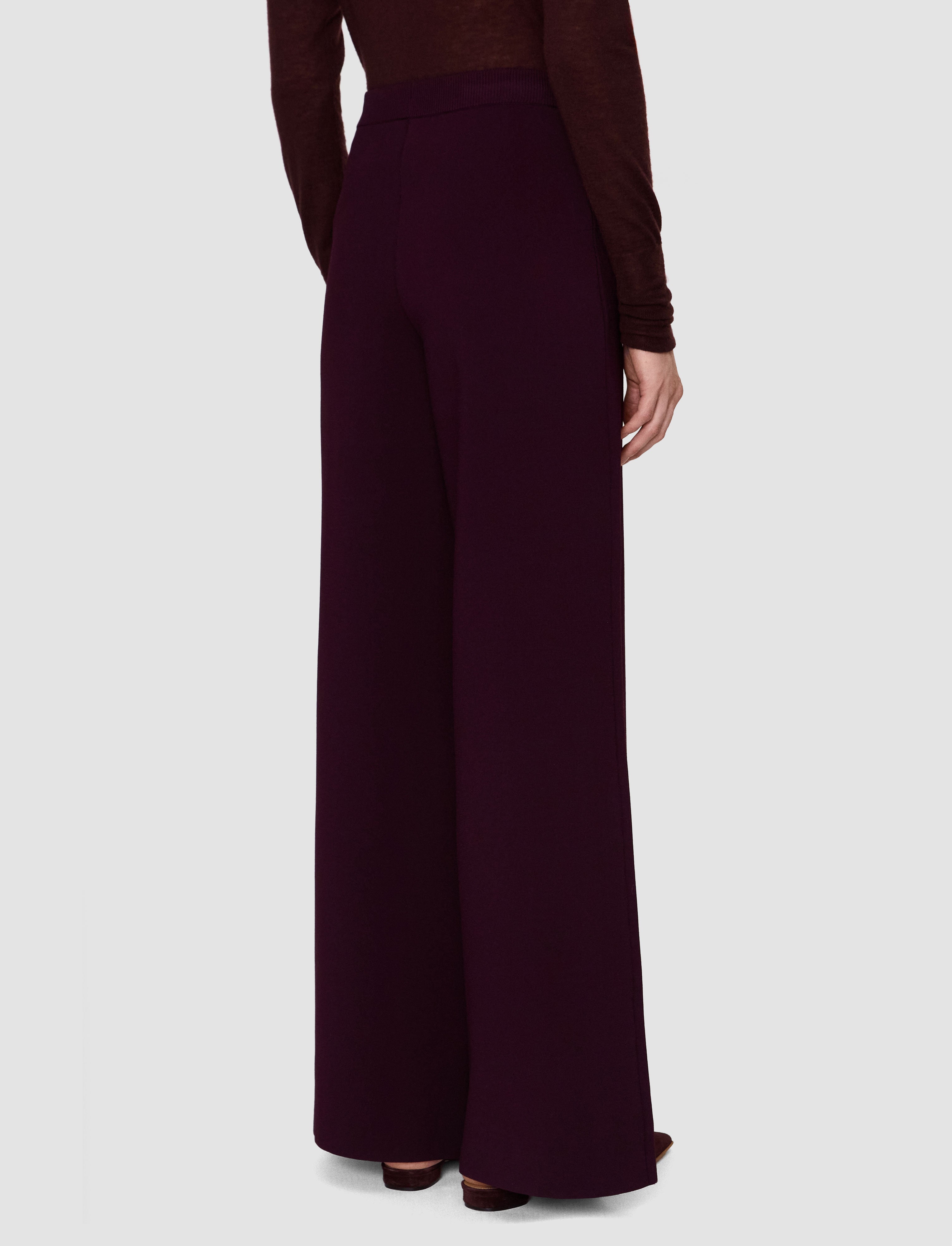 violet-pantalon-benita-en-maille-compact-milano-JOSEPH