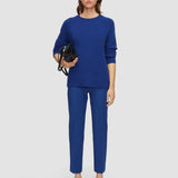 Blue Coleman Bi-Stretch Toile Trousers - Joseph