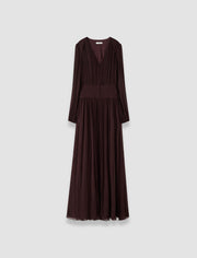 Purple Bianca Silk Chiffon Dress - Joseph