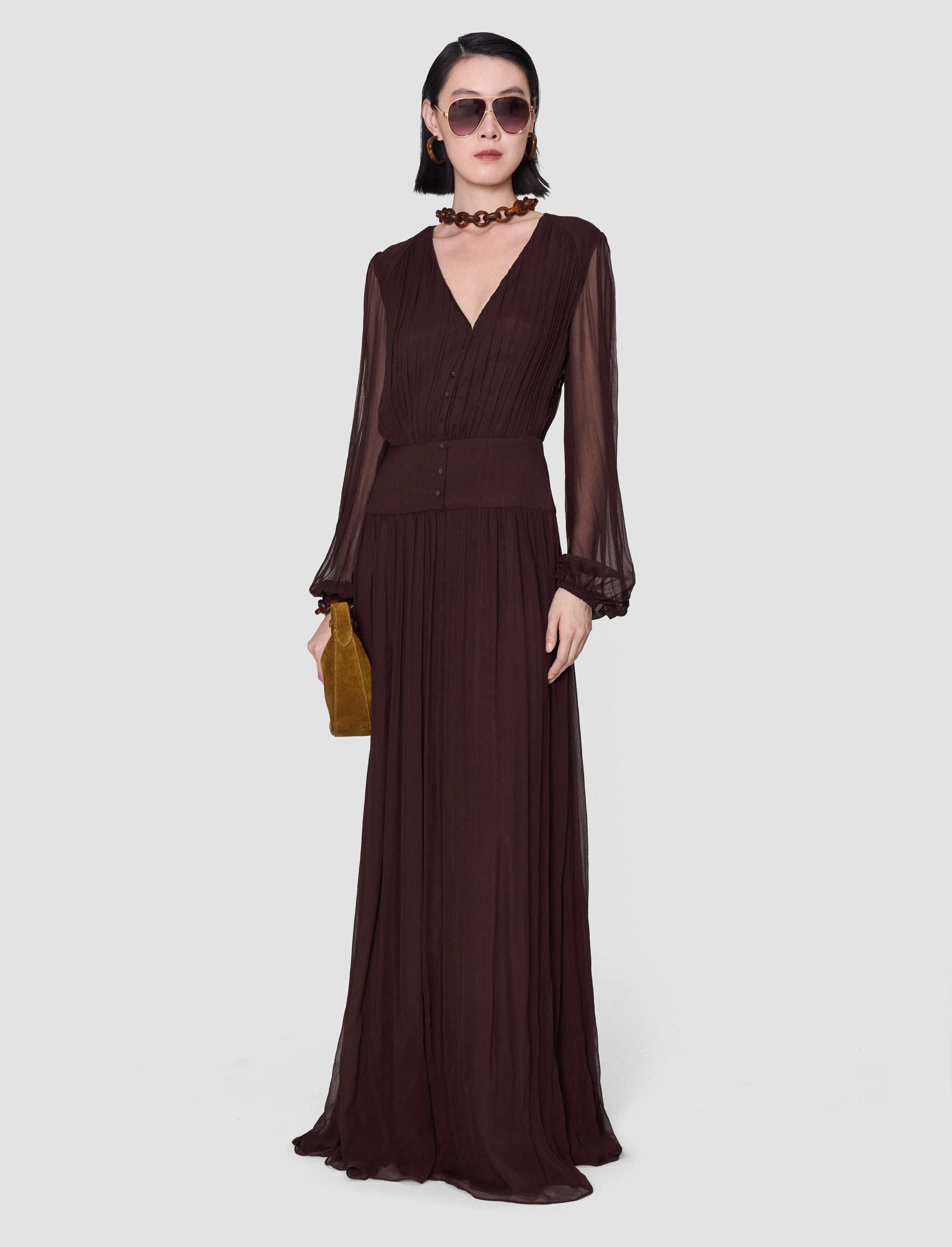 Bianca Silk Chiffon Dress Regular / 32